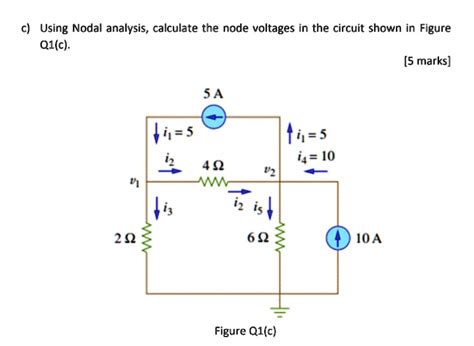 Solved Using Nodal Analysis Calculate The Node Voltages In The