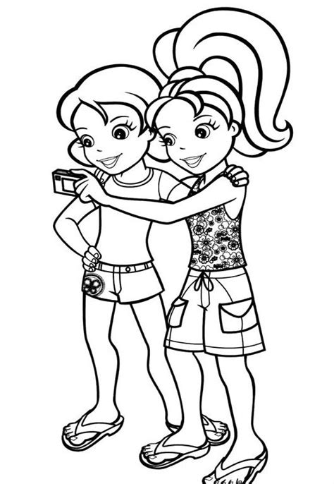 Polly Pocket coloring pages to download and print for free