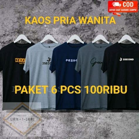 Jual PAKET HEMAT 99rb Isi 6 Kaos PROMO KAOS RANDOM MURAH Shopee