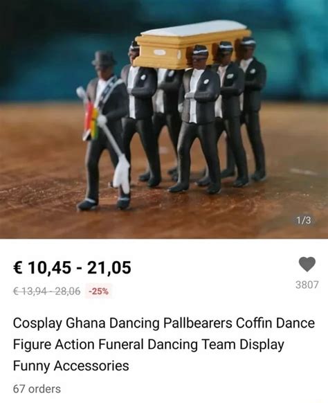 Cosplay Ghana Dancing Pallbearers Coffin Dance Figure Action Funeral