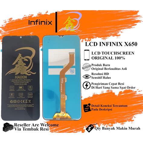 Jual LCD TOUCHSCREEN INFINIX HOT 8 X650 COMPLETE ORIGINAL 1 SET