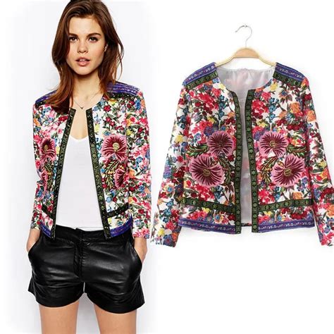 Embroidered Jacket Womens Ethnic Style Vintage Embroidered Flower