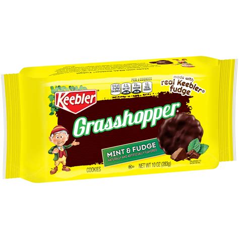 Keebler Grasshopper Mint And Fudge Cookies 10 Oz