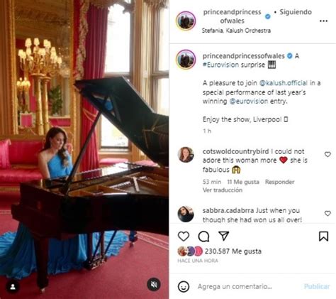 Kate Middleton Aparece En Eurovisión Tocando El Piano En Espectacular Vestido Azul Panorama