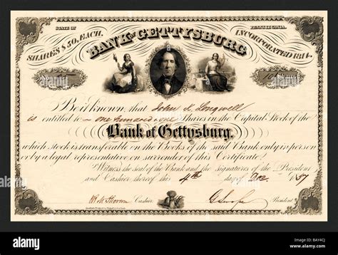 Bank of Gettysburg Stock Photo - Alamy