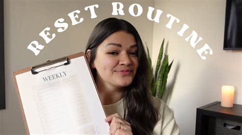 How To Have A Productive Sunday Reset Reset Routine Tips Set