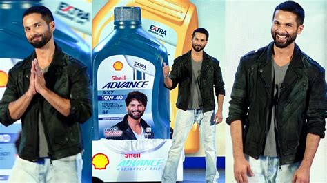 Shahid Kapoor As The Brand Ambassador At The Launch Of Shell Advance