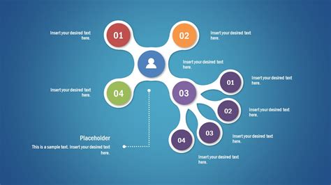 4 Branch Awesome Tree Diagram Template For Powerpoint Slidemodel