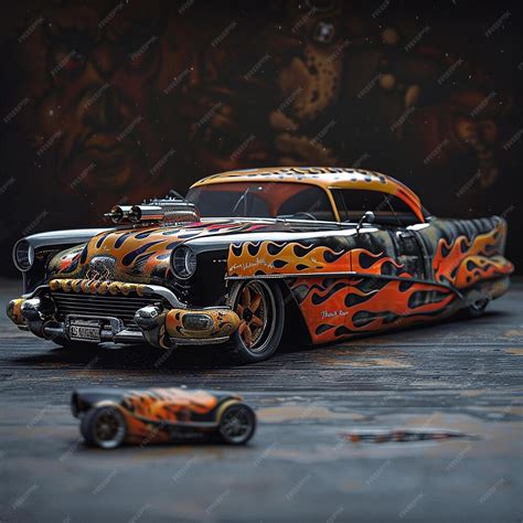 custom street machine car premium ai generated image