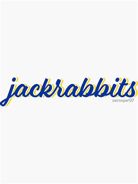 "SDSU jackrabbits" Sticker for Sale by aecooper97 | Redbubble