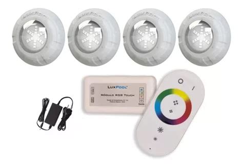 Kit Led Piscina Controle Leds Rgb W Fonte V V V