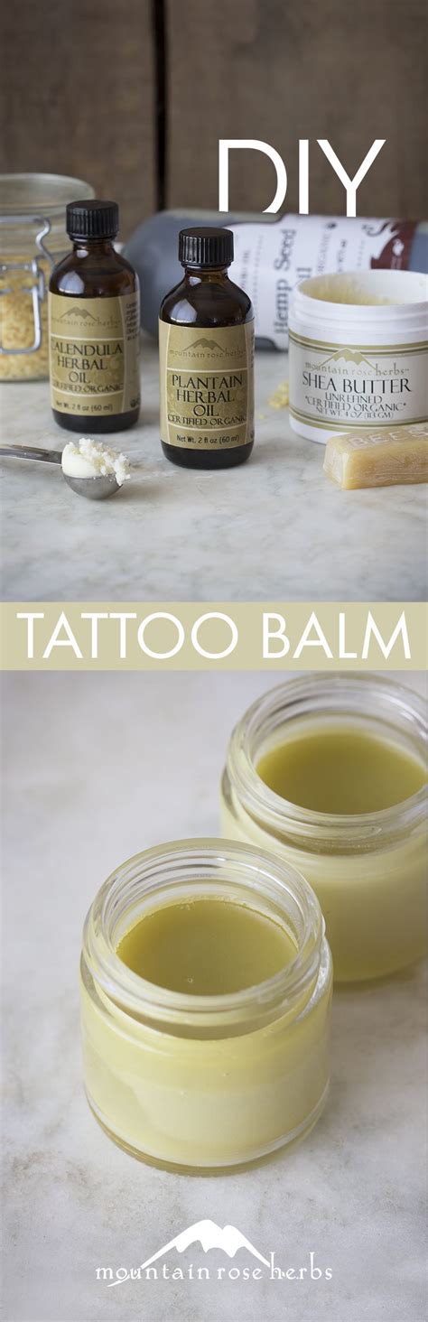 Natural Tattoo Balm Recipe Recipe The Balm Herbalism Salve Recipes