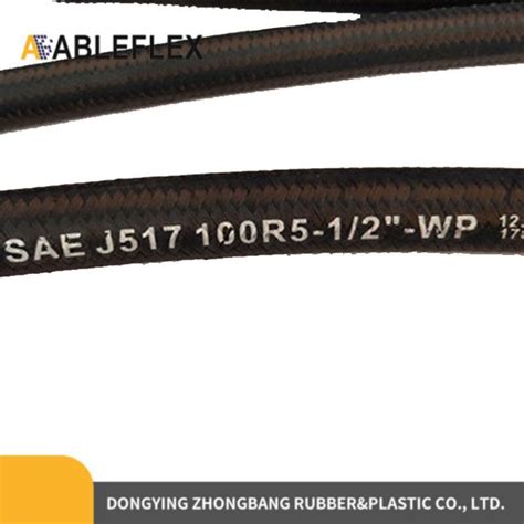 Single Wire Braid Textile Covered Hydraulic Rubber Hose Chinese