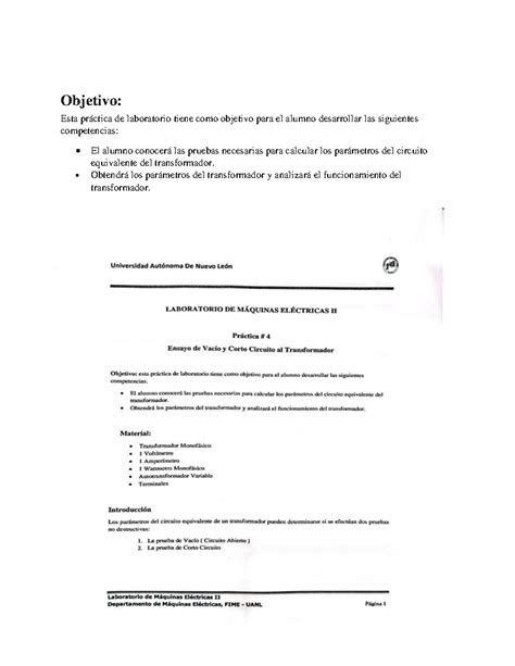 Practica 4 Maquinas Electricas 2 Máquinas Eléctricas Ii Y