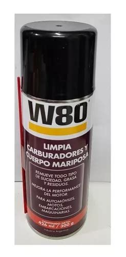 W80 L80 Limpia Carburadores Y Cuerpo Mariposa 426ml Aerosol En Venta En