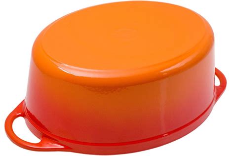 Le Creuset Doufeu Casseruola Ovale In Ghisa Cm L Arancione