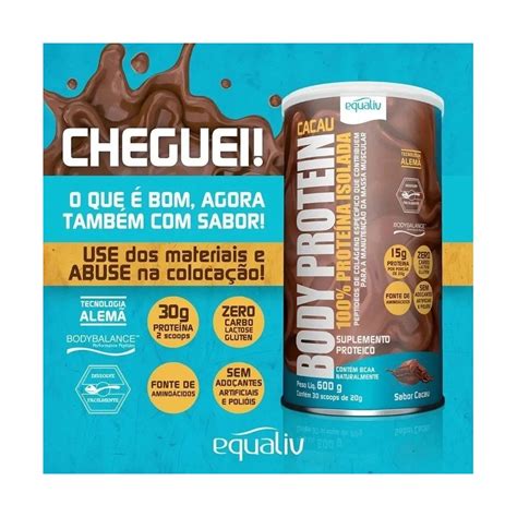 Body Protein Sabor Cacau Proteina G Equaliv