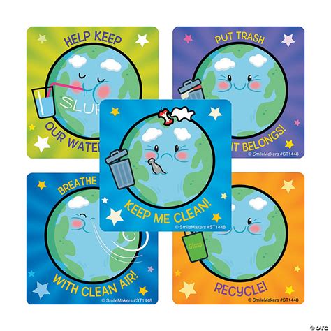 Clean Earth Stickers | Oriental Trading