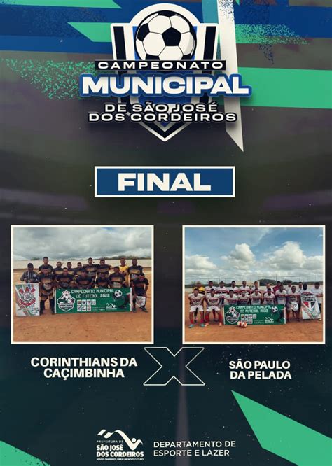 Final Do Campeonato De Futebol De S O Jos Dos Cordeiros Acontece Nesta