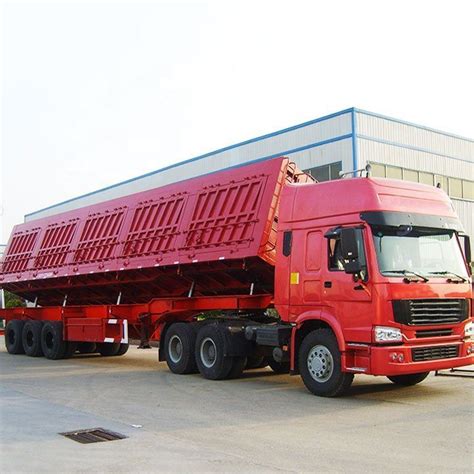 Axles Tons Cubic Meters Coal Transportation Side Tandem Tipper