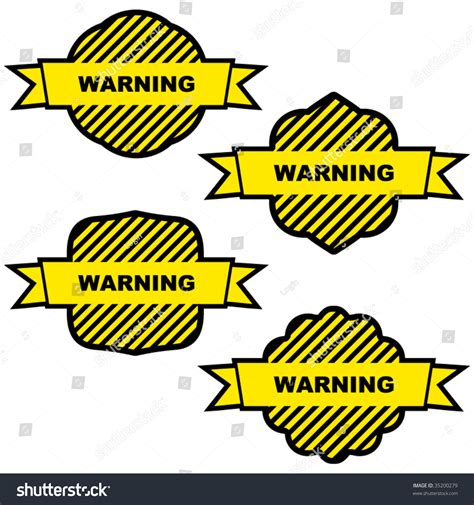 Warning Vector Label Vector Template Stock Vector (Royalty Free ...