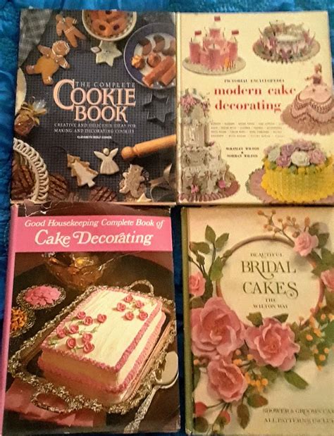 Vintage Cake Decorating Book Assortment | Cake decorating books, Cake