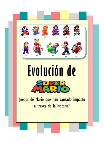 Evoluci N De Mario Bross By Ana Gutierrez Issuu