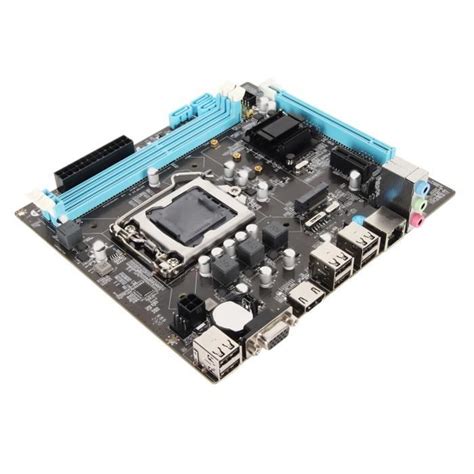 HURRISE Carte Mère Micro ATX H61 6 USB2 0 DDR3 M 2 NVMe NGFF 100Mbps