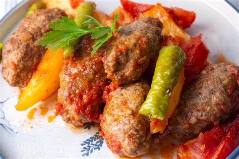 Premium Photo Traditional Homemade Turkish Food Kofte Kofta With