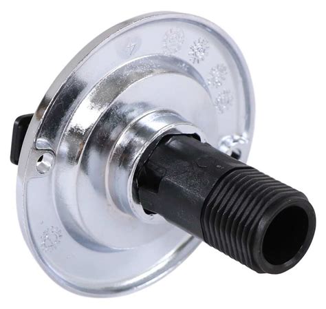 Rv City Water Inlet With Check Valve Mpt Chrome Plated Steel