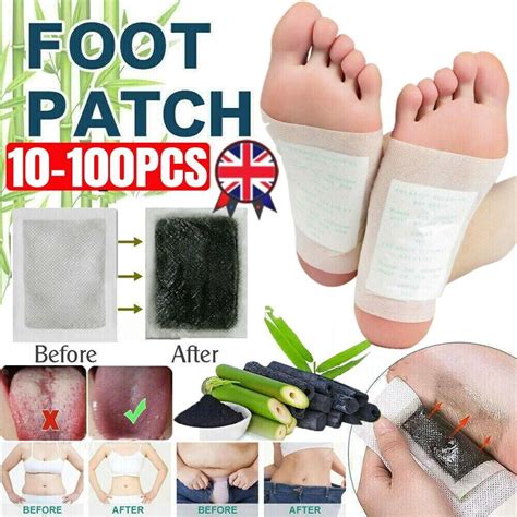 100PCS Detox Foot Patches Pads Body Toxins Feet Slimming Deep Cleansing