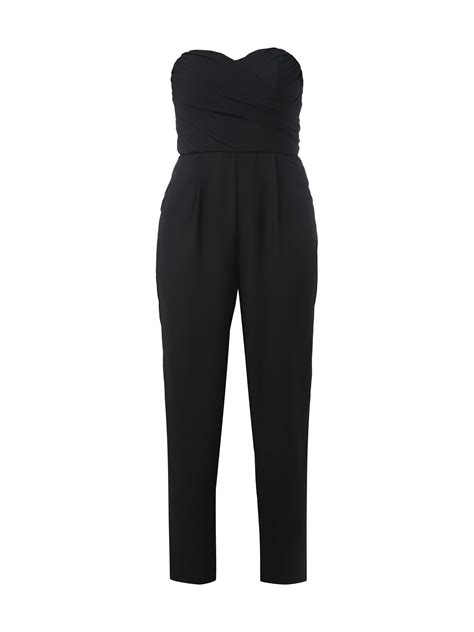 Jake S Cocktail Jumpsuit Mit Taillenband Zum Binden Schwarz Online Kaufen