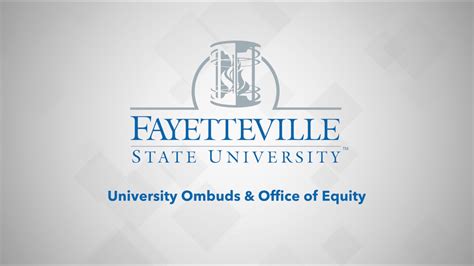 Fayetteville State University Ombuds Office Of Equity Youtube