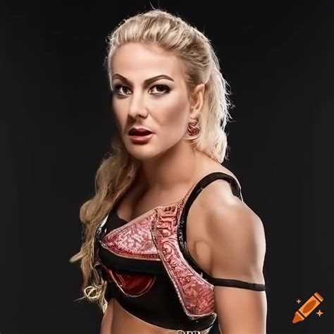 Portrait Of Wwe Female Wrestler Making Her Debut On Pay Per View