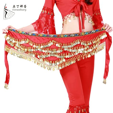 1 Pcs Belly Dance Belt Dancewear Tassel Performance Hip Scarfs Belly