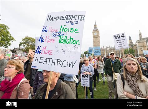 Anti Heathrow Airport Third Runway Protest The Protest Was Organised