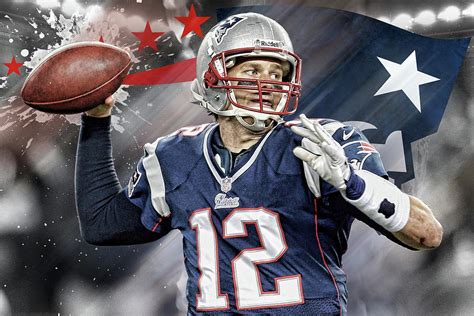 Tom Brady New England Patriots Digital Art by SportsHype Art