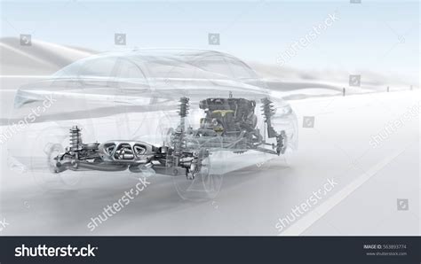 city car structure overview  driving stock illustration
