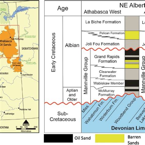 Location Of Four Major Oil Sand Deposits In Alberta Canada 32