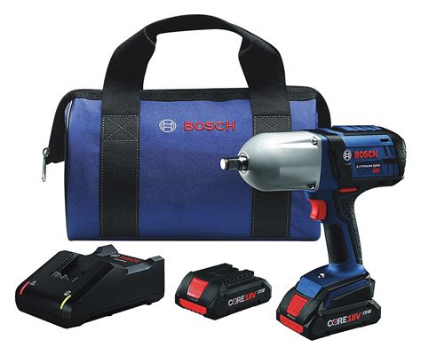 Bosch Cordless Impact Wrench 18v Dc 500 Ft Lb Breakaway Torque