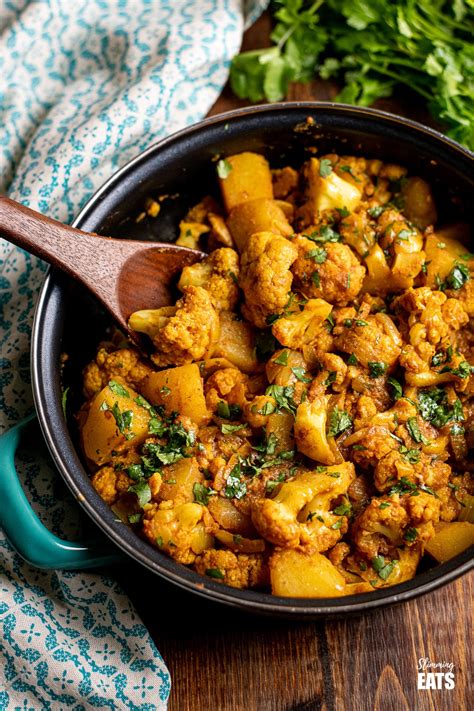 Aloo Gobi Indian Spiced Potatoes And Cauliflower Slimming Eats