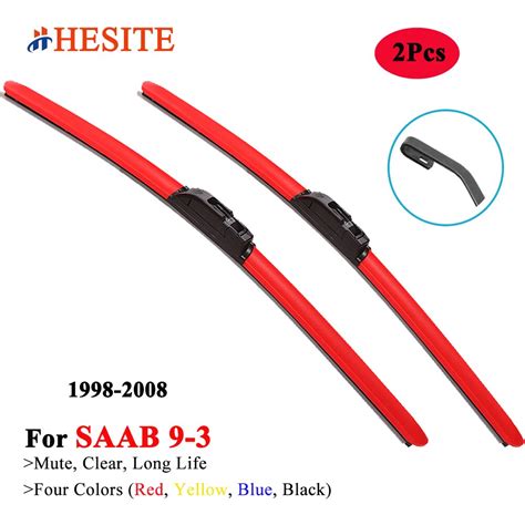 HESITE Colorful Windshield Wiper Blade For SAAB 9 3 1998 1999 2000 2001