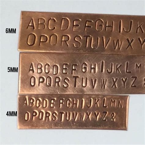 8mm Inches Alphabets Clay Stamp Letter Stamp Ubicaciondepersonascdmx