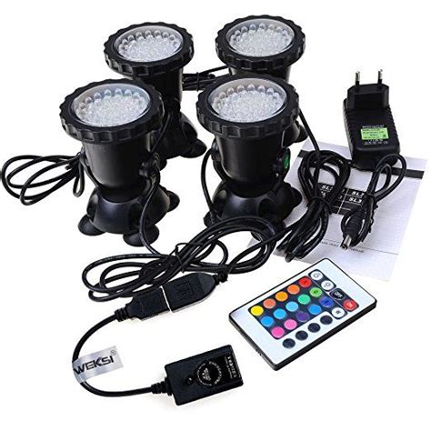 GEEDIAR 36 LED Spot Led Submersible Ampoule Lampe LED Etanche 1 Set