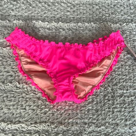 Victorias Secret Swim Nwt Victorias Secret Ruffled Bikini Bottom