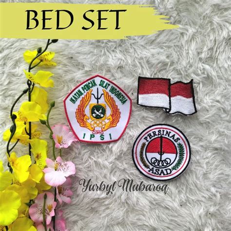 Jual BED ASAD BADGE SERAGAM PERSINAS ASAD BED BENDERA MERAH PUTIH BED