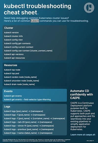 Kubectl Commands For Troubleshooting Kubernetes Clusters Caepe