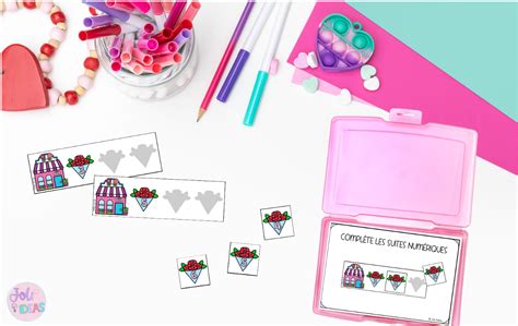 Ateliers Maternelle Saint Valentin Task Cards