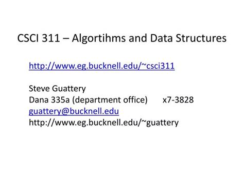 Ppt Csci Algortihms And Data Structures Powerpoint Presentation