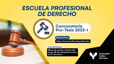 Inscripciones A Curso Taller Pro Tesis 2023 I E P Derecho Universidad